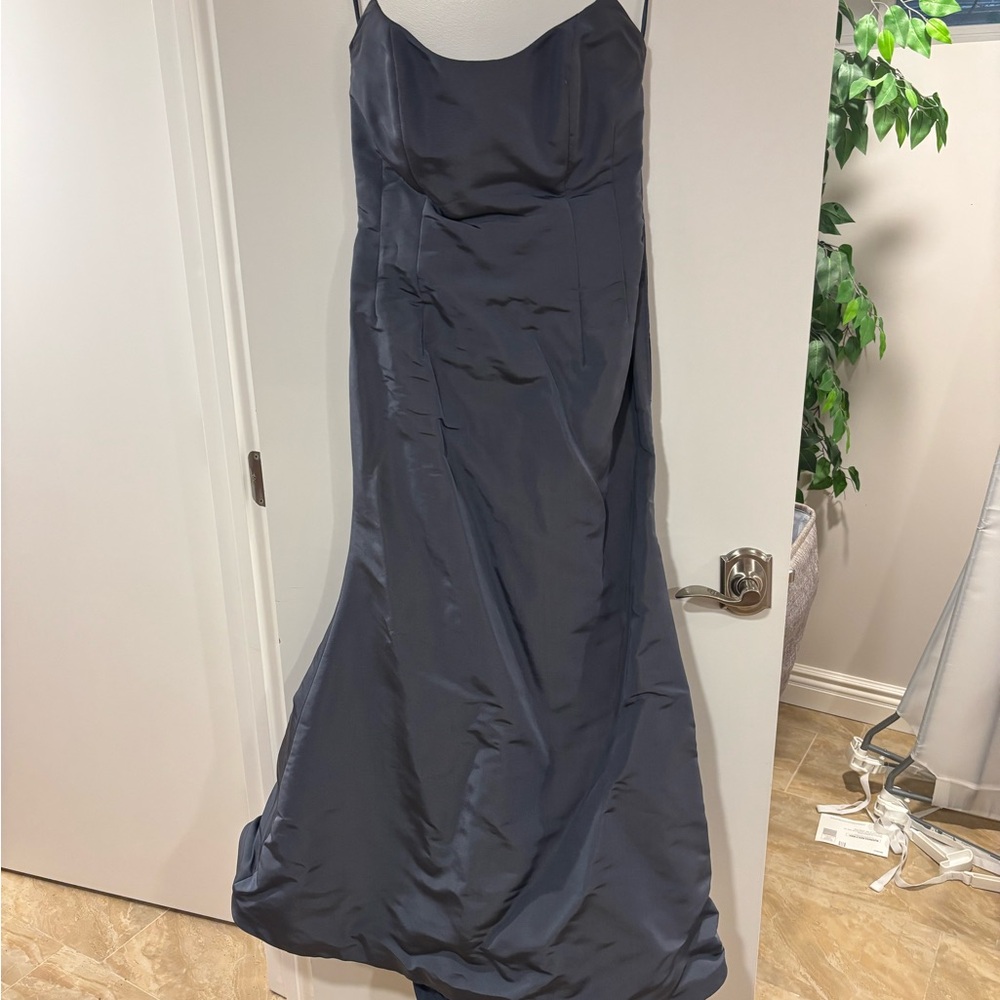 Badgley Mischka Midnight Blue Strapless Dress